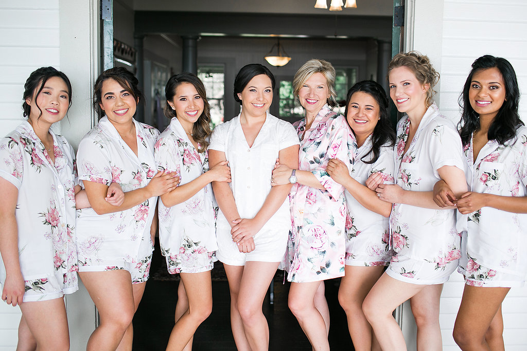 bridesmaid matching outfits